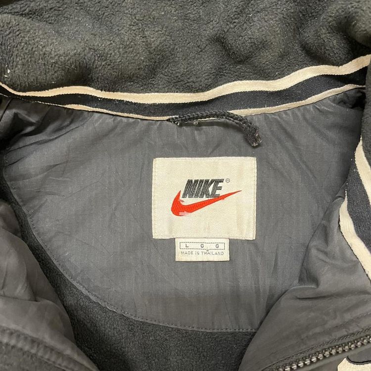 Black Vintage 90s Nike Team coat obraz 5