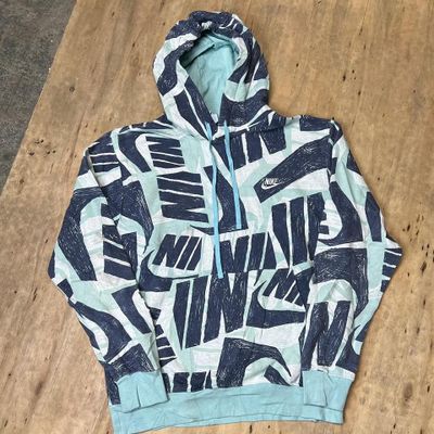 Rare Vintage Funky Nike Club Graphic Hoodie