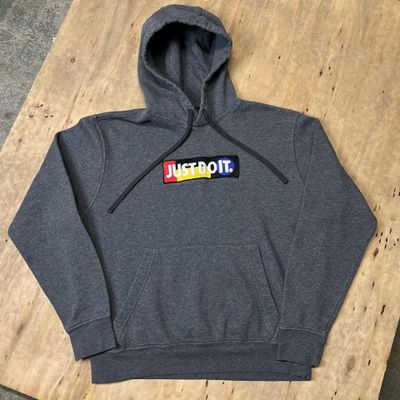 Vintage Nike Just Do It Graphic Embroidered Hoodie