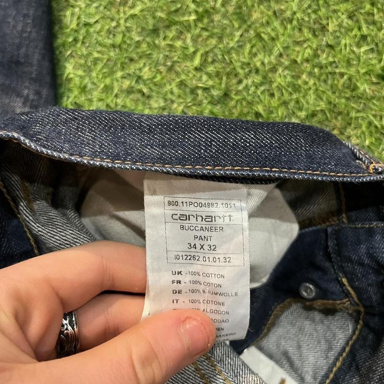 Immagine di Navy Carhartt Buccaneer jeans 3