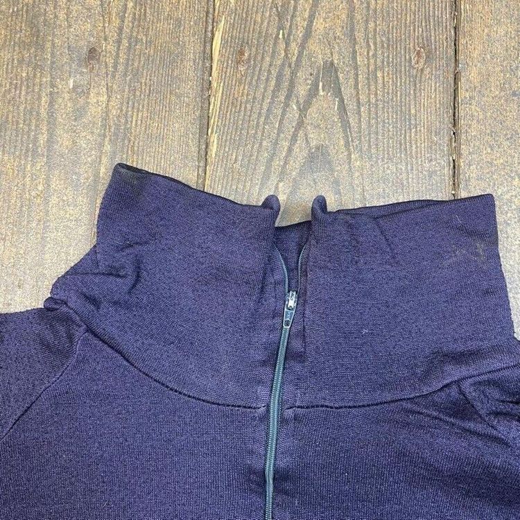 Patagonia Fleece Vintage 90s Polypropylene Half-Zip Jumper, Navy, Womens Large 6