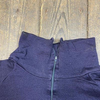 Patagonia Fleece Vintage 90s Polypropylene Half-Zip Jumper, Navy, Womens Large 6