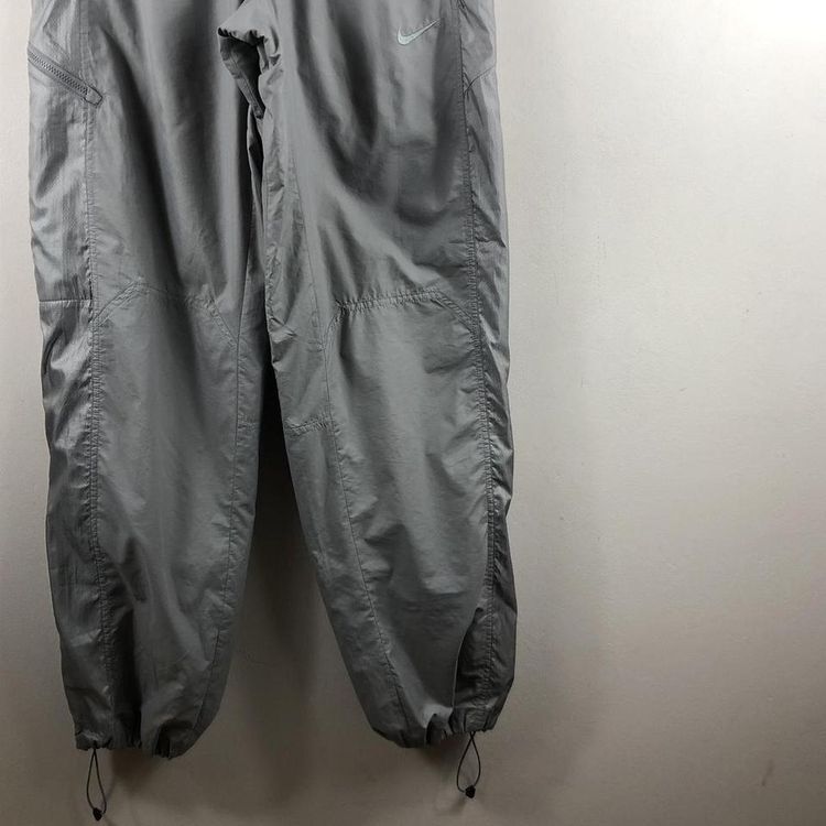 Grey vintage Nike shell tracksuit bottoms image 2