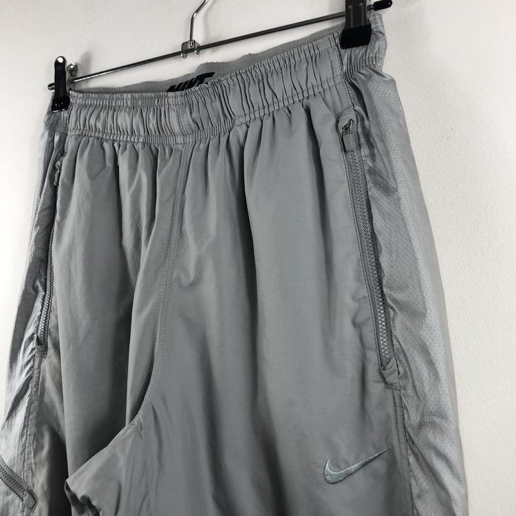 Grey vintage Nike shell tracksuit bottoms image 3