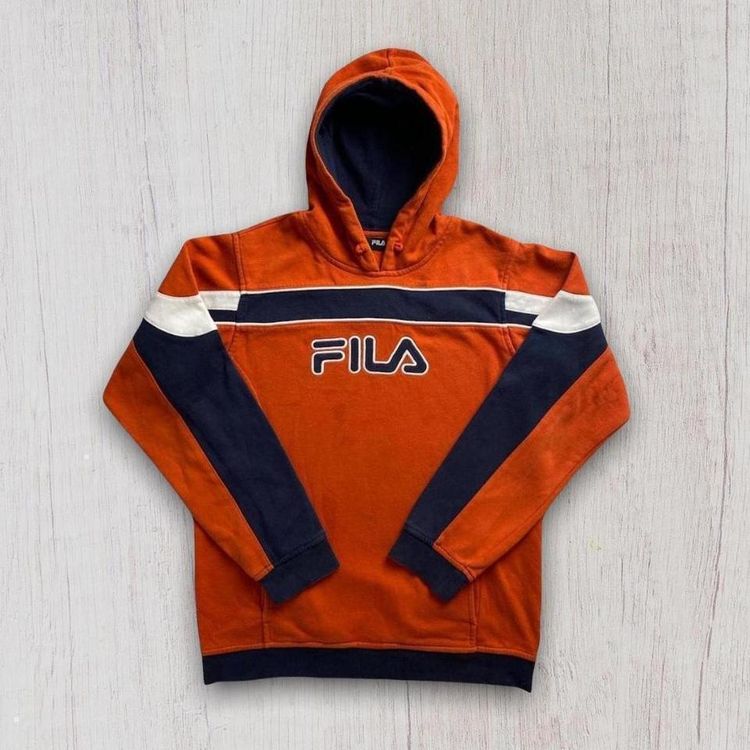 Orange Vintage Fila Hoodie 2
