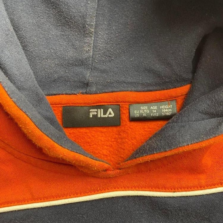 Orange Vintage Fila Hoodie 3