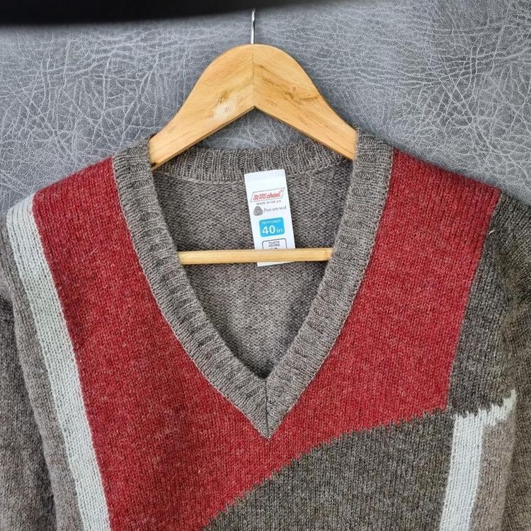 VINTAGE Grandad SWEATER Knitted image 2