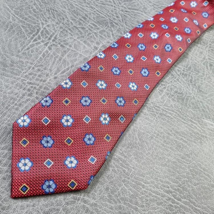 Mens Tie Men's Neck Tie Bruno Piattelli Abstract pattern Vintage Necktie 2