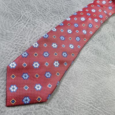 Mens Tie Men's Neck Tie Bruno Piattelli Abstract pattern Vintage Necktie 2