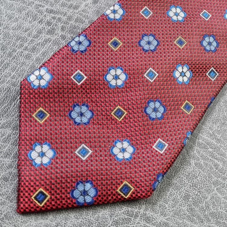 Mens Tie Men's Neck Tie Bruno Piattelli Abstract pattern Vintage Necktie 4