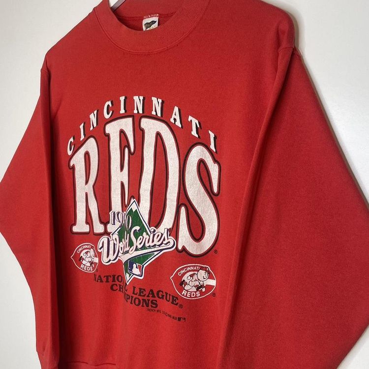 Trench Cincinnati reds sweater size medium - 1990 national champions league image 2