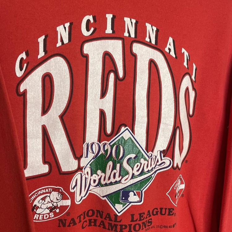 Trench Cincinnati reds sweater size medium - 1990 national champions league image 3