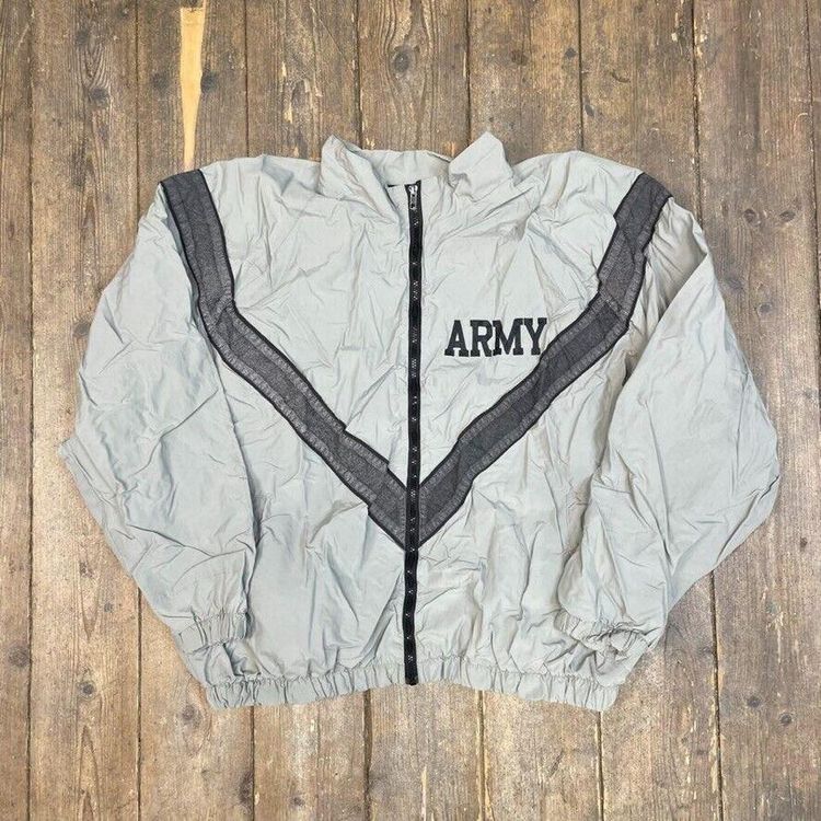 SkilCraft Bomber Jacket Vintage USA Army Full Coat, Grey, Mens XL 1