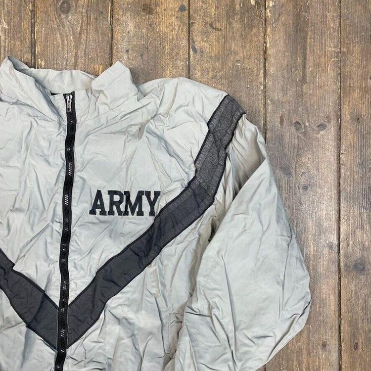 SkilCraft Bomber Jacket Vintage USA Army Full Coat, Grey, Mens XL 2