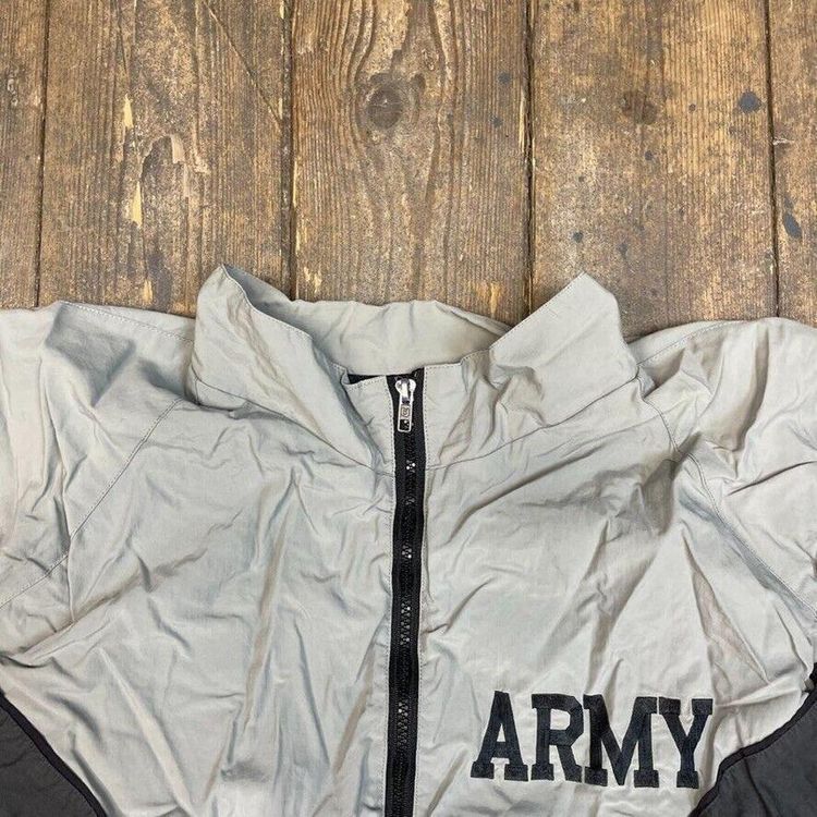 SkilCraft Bomber Jacket Vintage USA Army Full Coat, Grey, Mens XL 6