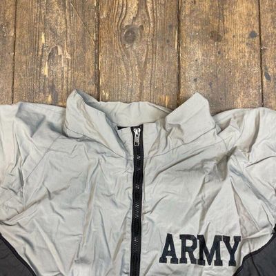 SkilCraft Bomber Jacket Vintage USA Army Full Coat, Grey, Mens XL 6