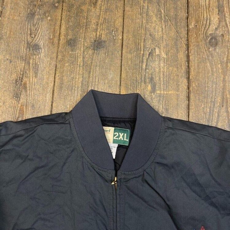 Vintage Bomber Jacket Full Zip Walgreens Pharmacy Workwear Coat, Grey, Mens 2XL image 6