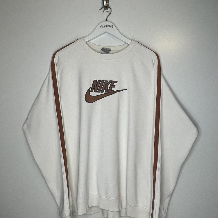White Nike vintage sweater size XXL rare piece