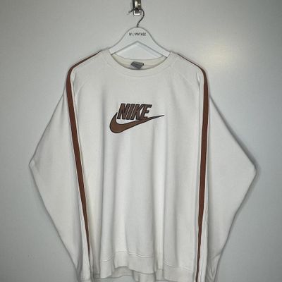 White Nike vintage sweater size XXL rare piece