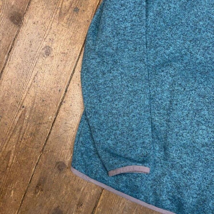 L.L Bean Fleece Vintage Snap T Pull Over Y2K Outdoor Jacket, Green, Mens XS image 6