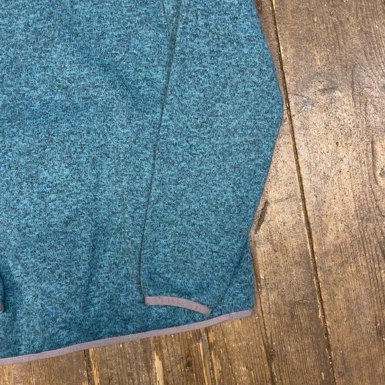 L.L Bean Fleece Vintage Snap T Pull Over Y2K Outdoor Jacket, Green, Mens XS image 5