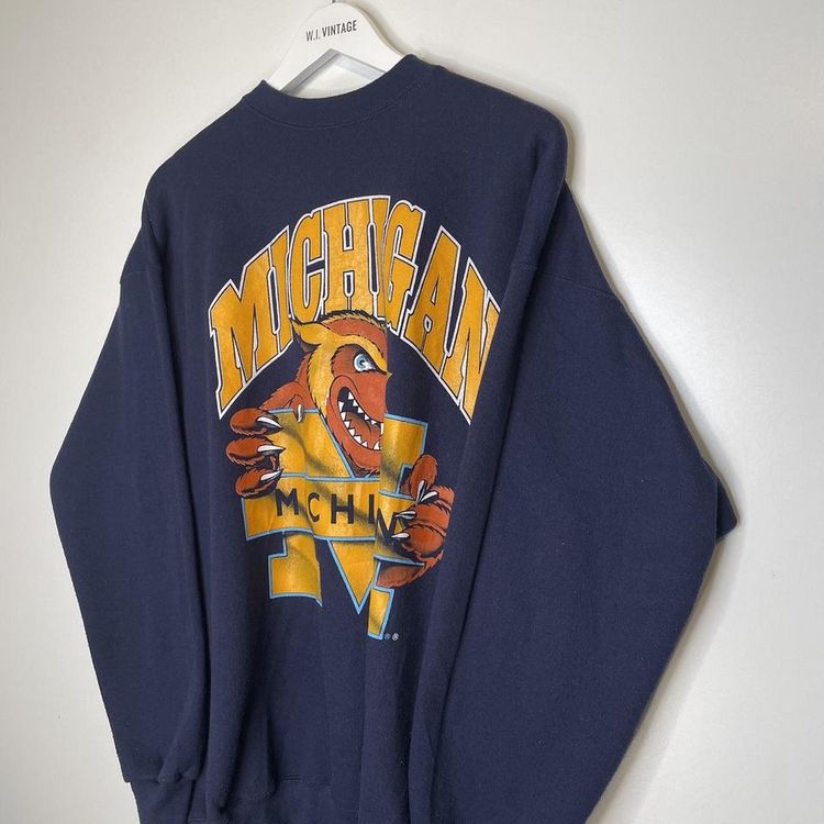 Savvy Michigan sweatshirt  XL navy sweater image 2