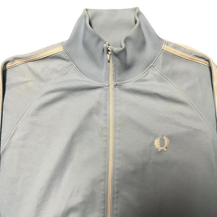 Fred Perry Sportswear Track Jacket Light Blue Mens XL Full Zip Retro Vintage Y2K image 2