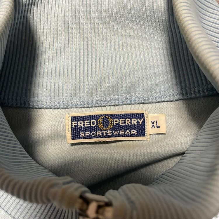 Fred Perry Sportswear Track Jacket Light Blue Mens XL Full Zip Retro Vintage Y2K image 3