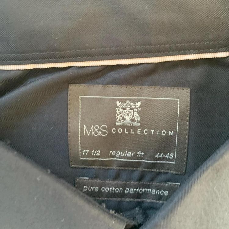 Black M&S Long Sleeve Shirt image 3