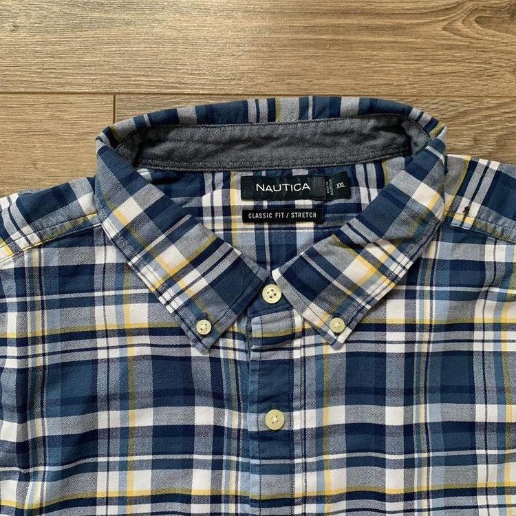 Nautica Blue Checkered Nautica Short Sleeve Shirt product image