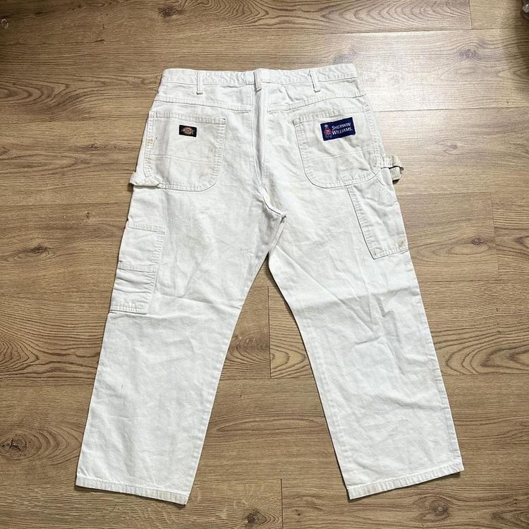 White Dickies Trousers 00s Casual Denim Relaxed Fit 3