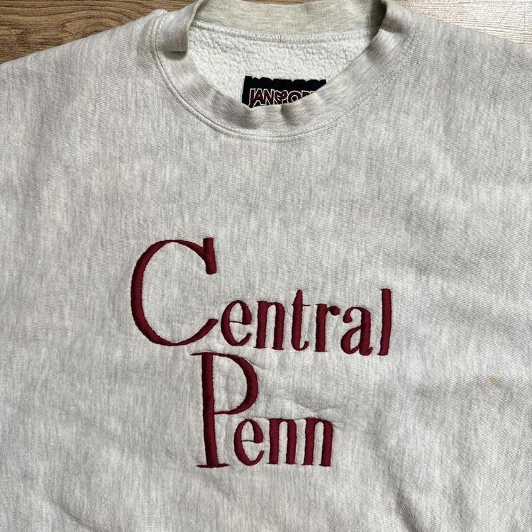 Grey Central Penn Jansport Sweatshirt 90s Casual 2