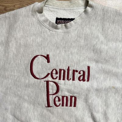 Grey Central Penn Jansport Sweatshirt 90s Casual 2