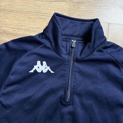 Navy Kappa 1/4 Zip Up Sweatshirt 00s Casual 2