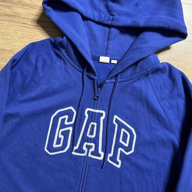 Blue GAP 00s Zip Up Hoodie Casual Sportswear 2
