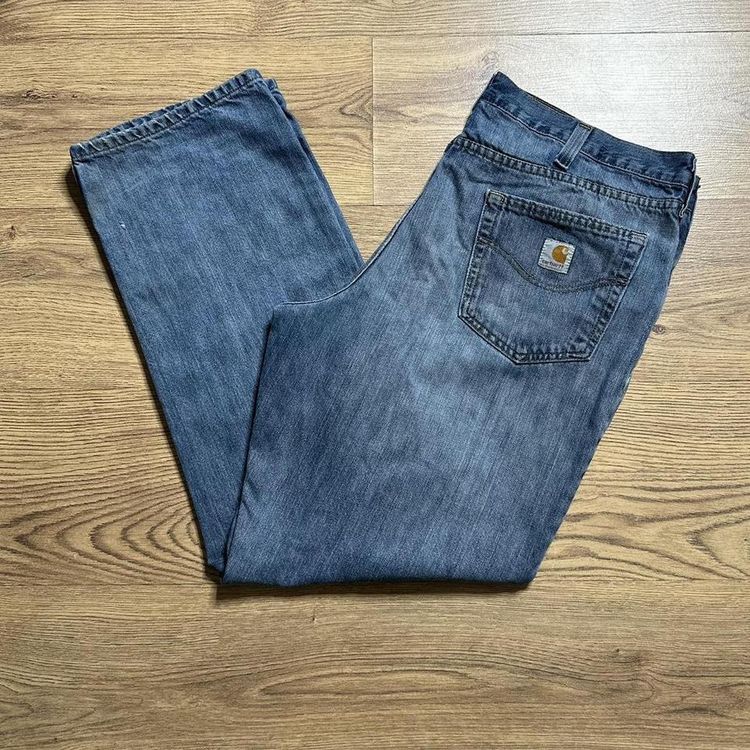 1241 Blue Carhartt Carpenter Trouser 00s Relaxed Fit