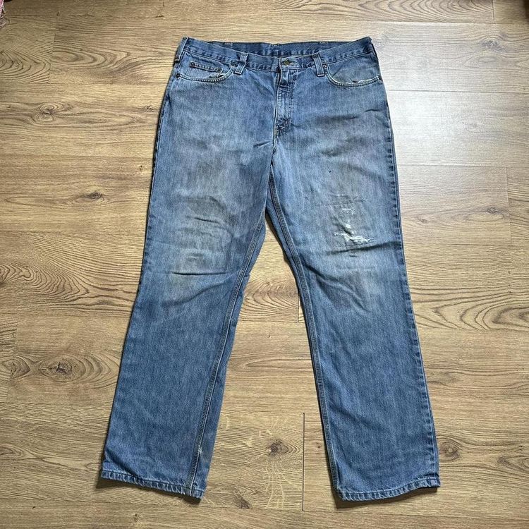1241 Blue Carhartt Carpenter Trouser 00s Relaxed Fit 3