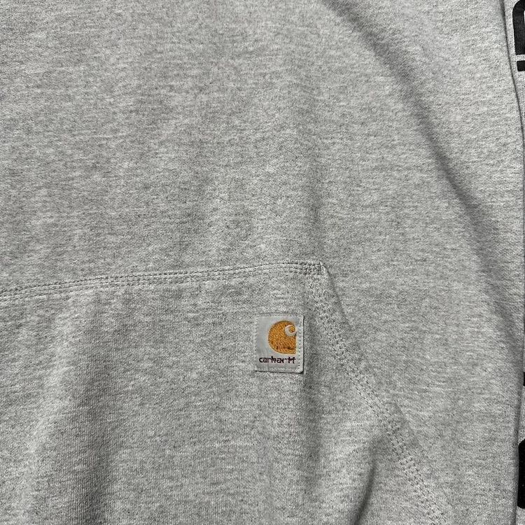 Grey Carhartt Hoodie Casual Workwear image 3
