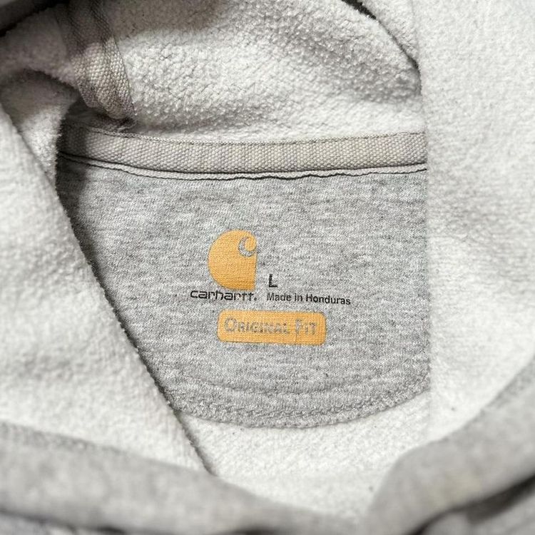 Grey Carhartt Hoodie Casual Workwear image 4