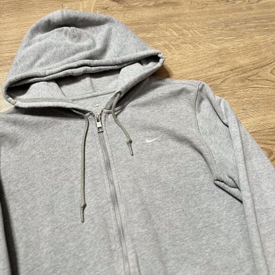 Grey Nike 00s Zip Up Hoodie Casual Sportswear 2
