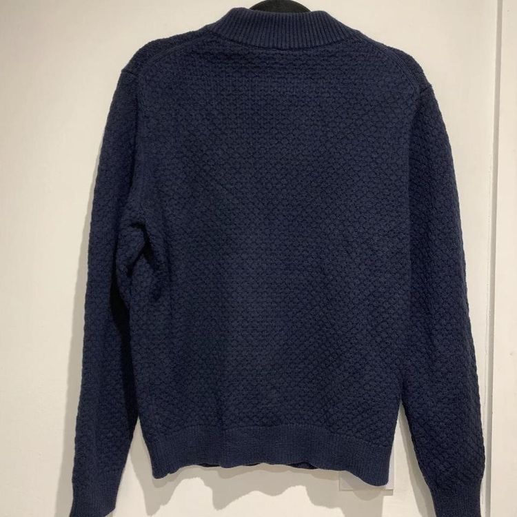 Uniqlo Mock Neck Knitted Jumper Long Sleeve Navy Blue Size Small Unisex. image 3