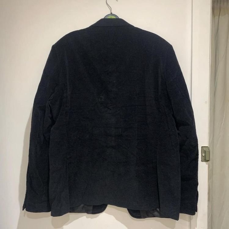 True Religion Blazer Suit Jacket Mens 2XL Black Cotton Lined Long Sleeve Velvet imagen 5