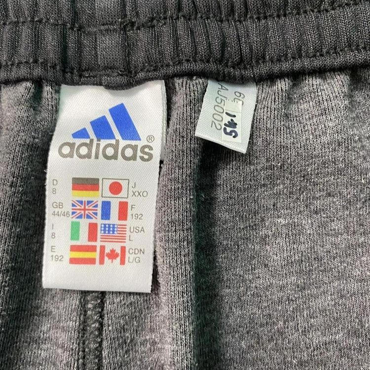 Immagine di Vintage black and white striped adidas soft joggers/tracksuit bottoms. 4