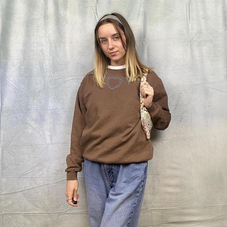 Brown Y2K Sweatshirt image 2