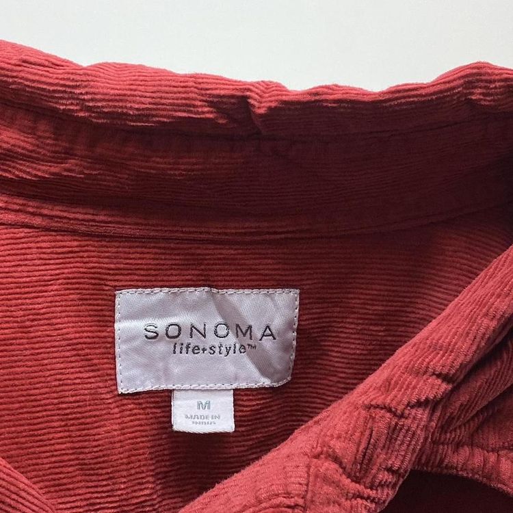 Womens Red Corduroy Shirt imagen 4