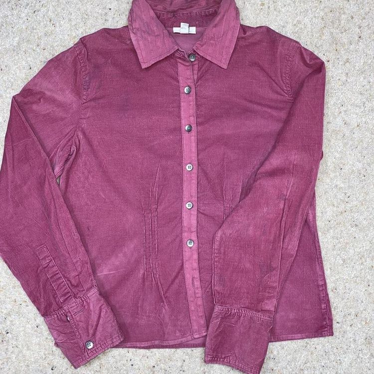 Womens Pink Corduroy Shirt imagen 4
