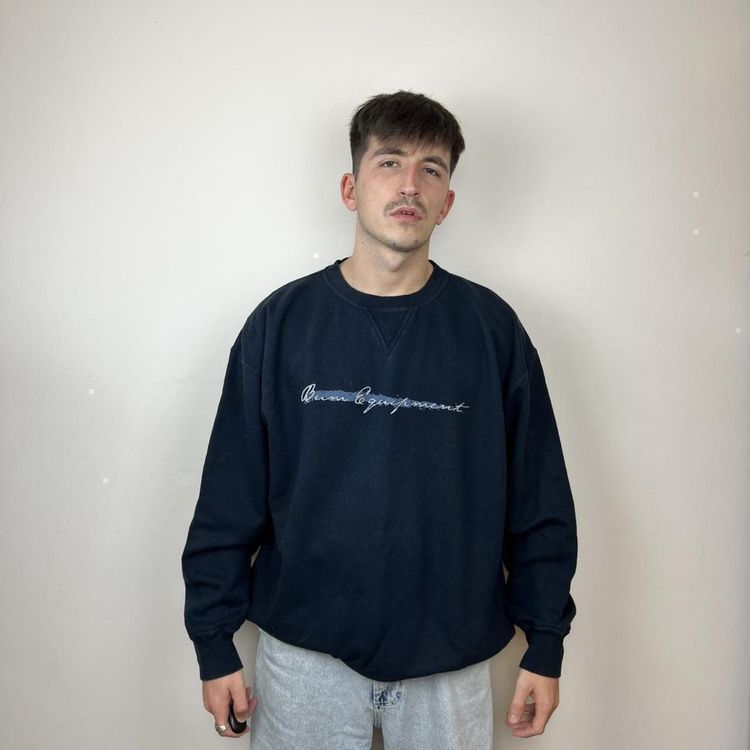 Vintage Navy blue  Bum Equipment Sweatshirt