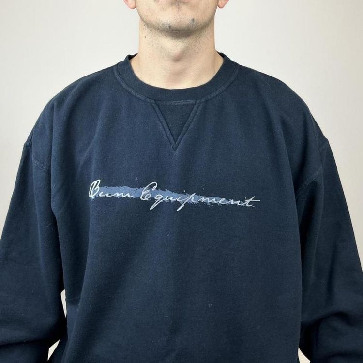 Vintage Navy blue  Bum Equipment Sweatshirt imagen 2