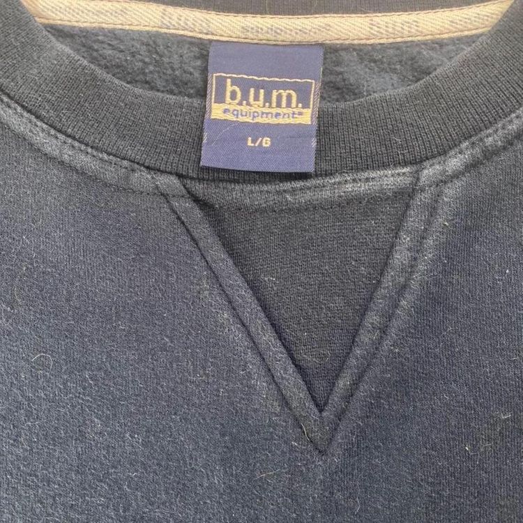 Vintage Navy blue  Bum Equipment Sweatshirt imagen 4