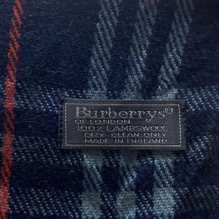 Vintage blue nova check Burberry scarf imagen 4